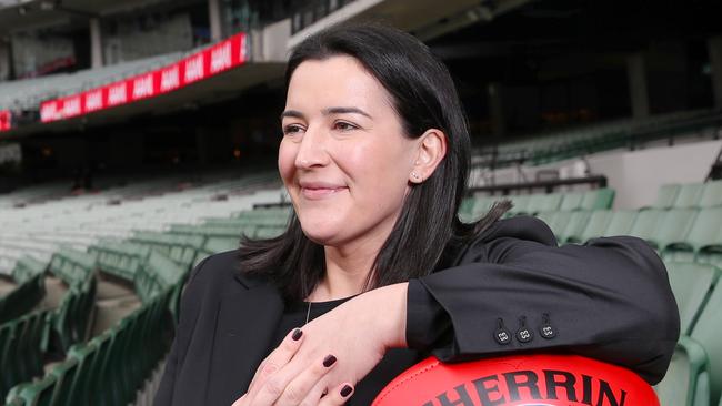 Laura Kane New Head of Football at the AFL. Thursday, August 31, 2023. Picture: David Crosling