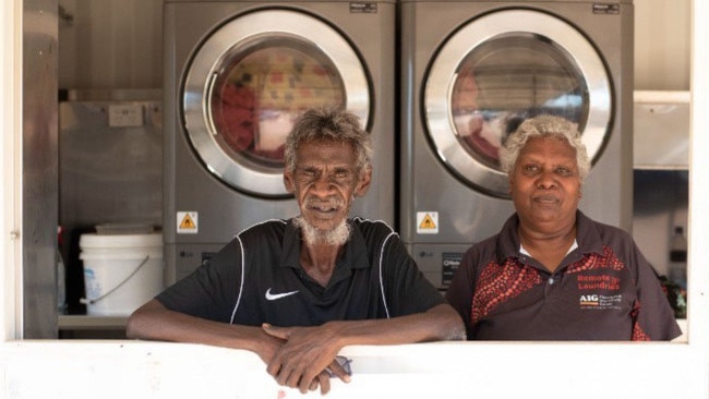 Aboriginal Investment Group's Remote Laundries project began in 2019 with the Barunga laundry, based out of a 20ft shipping container.