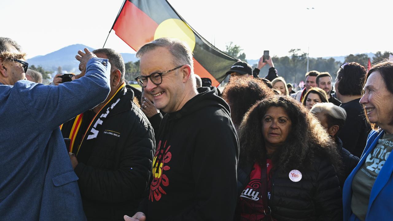 Mr Albanese (pictured) has had a bruising week after Senator Lidia Thorpe criticised him over the government’s response to a video making distressing threats against her. Picture: NCA NewsWire / Martin Ollman