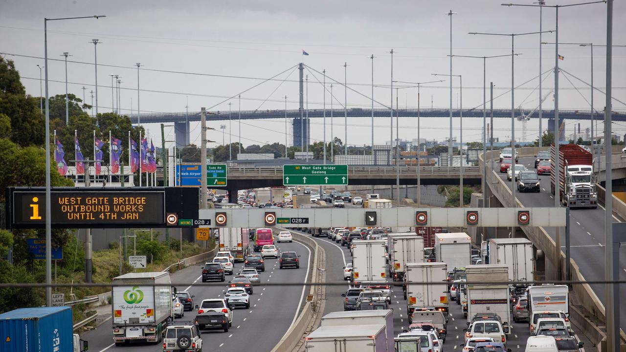 West Gate Bridge lane closures ends on New Year s Eve Herald Sun