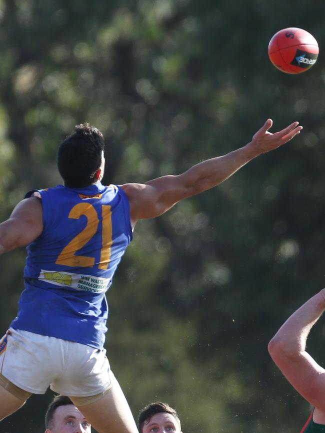 Ruckman Chris Nayna is set to return for Heathmont. Picture: Stuart Milligan