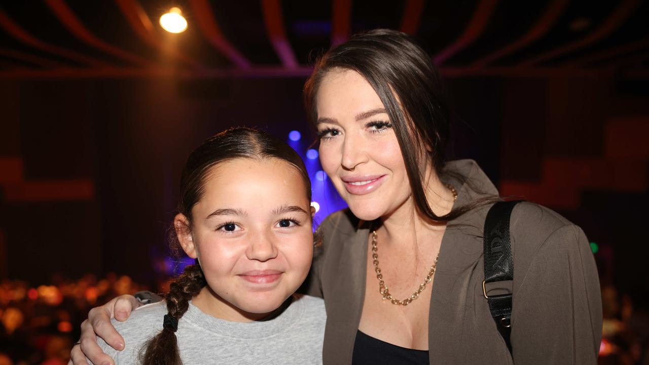 Vera Austin and Meagan Austin at the Jessica Mauboy, Yours Forever Tour, concert at HOTA for Gold Coast at Large. Picture, Portia Large.