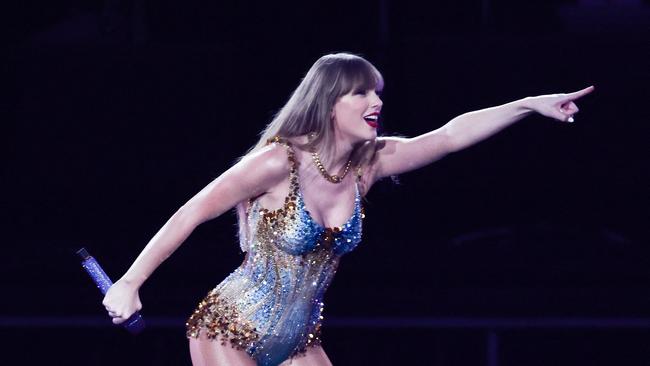 Taylor Swift performing in Sydney on Friday. Picture: AFP