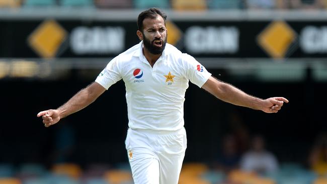 Wahab Riaz claimed the wicket of Nic Maddison. Picture: Getty Images