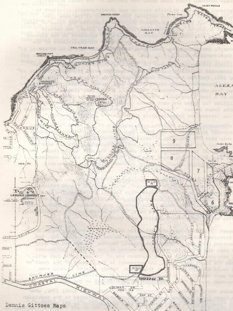 The road map for a coastal drive around the Noosa headlands.