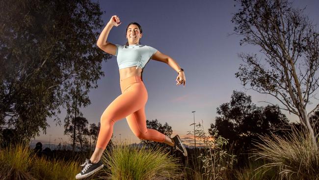 Raquel Ramirez now thrives as a personal trainer who loves powerlifting. Picture: Tim Carrafa