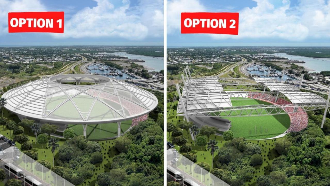 A render of the Proposed AFL Stadium in Darwin.