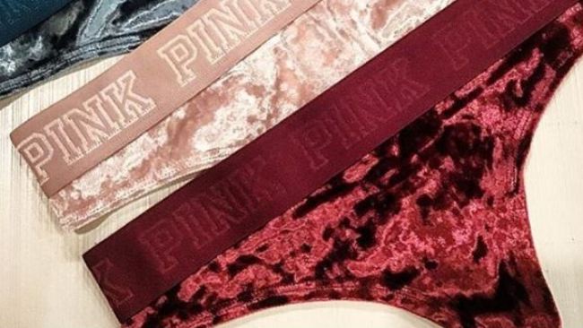 PINK Victoria's Secret, Intimates & Sleepwear, Victorias Secret Pink  Velvet Panty Thong