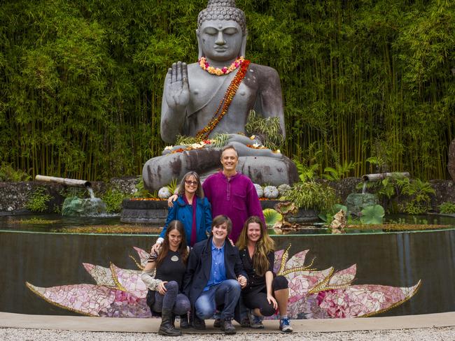 The King Family at Crystal Castle Manya King 34, Sono King 63, Toby 23, Naren King 63, Ayla 29 (left to right). Picture: File.