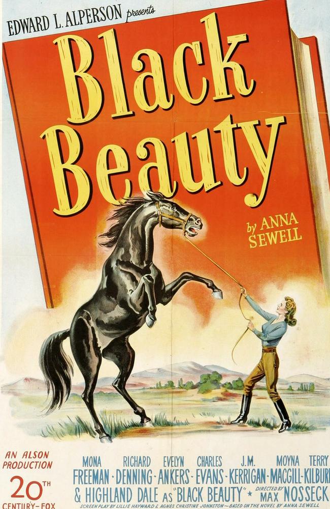 A poster for the 1946 20th Century Fox Film Black Beauty.