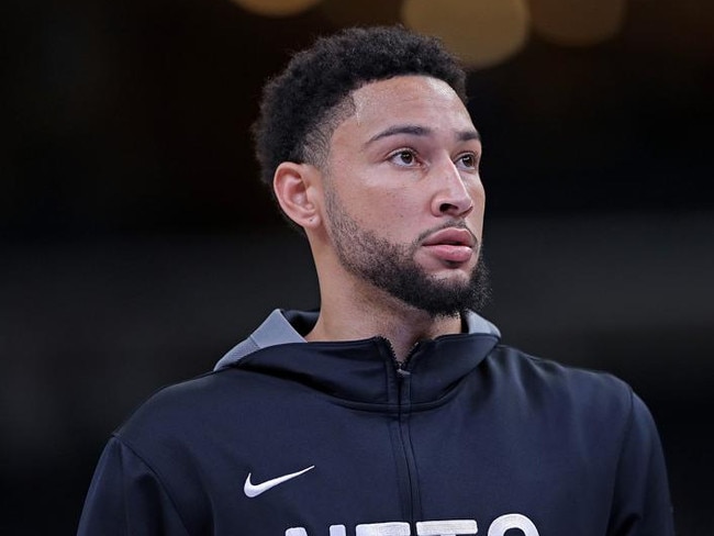 MEMPHIS, TENNESSEE - OCTOBER 24: Ben Simmons #10 of the Brooklyn Nets warms up before the game against the Memphis Grizzlies at FedExForum on October 24, 2022 in Memphis, Tennessee. NOTE TO USER: User expressly acknowledges and agrees that, by downloading and or using this photograph, User is consenting to the terms and conditions of the Getty Images License Agreement. (Photo by Justin Ford/Getty Images)