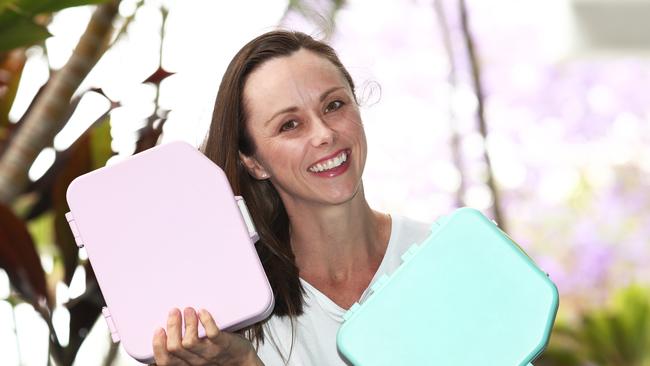 Boxi founder Kirby Barr ran a successful crowd-funding campaign to help launch her new lunch box design. Picture: JASON O’BRIEN