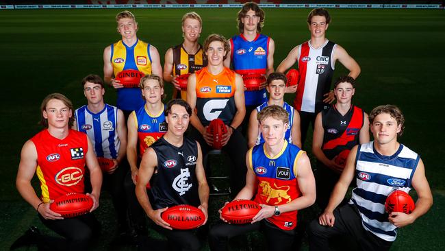 The 2022 AFL draftee class. Picture: Getty Images