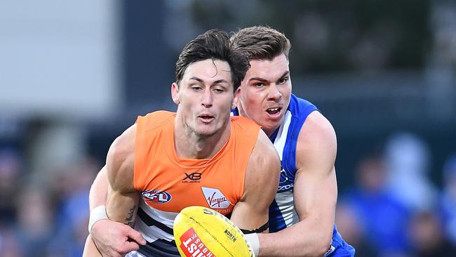 Jake Stein, playing for the GWS Giants, has signed for Castlemaine. Photo by Quinn Rooney/Getty Images