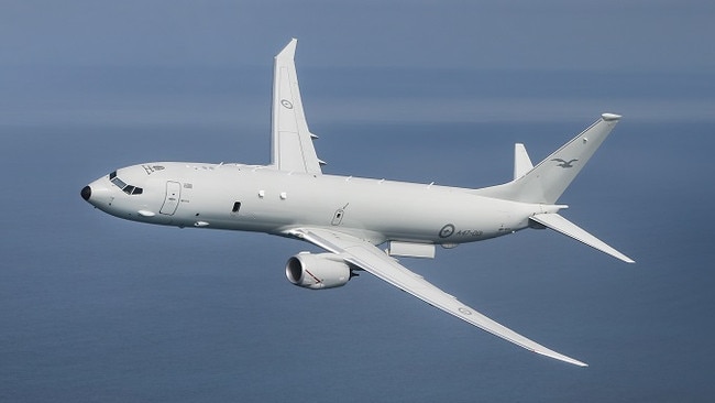 A RAAF P-8A Poseidon aircraft.