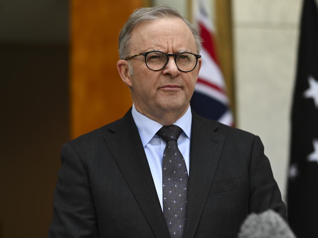 Prime Minister Albanese signed a statement calling for urgent international “efforts towards a sustainable ceasefire”. Picture: NCA NewsWire / Martin Ollman