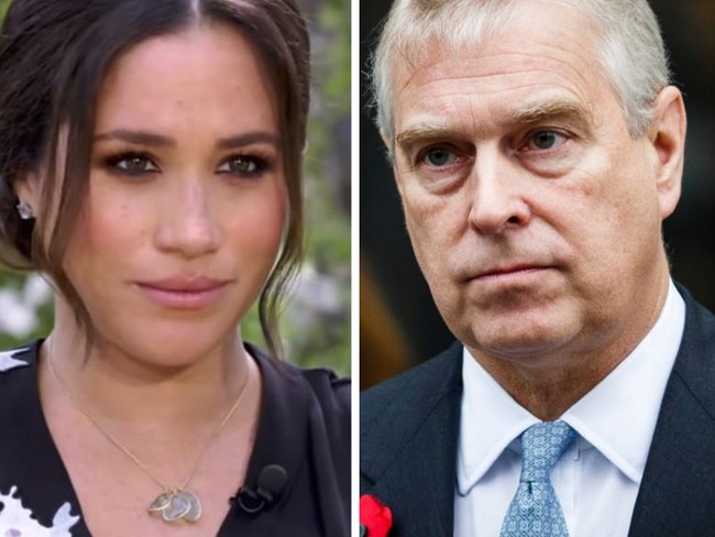 Meghan Markle and Prince Andrew.