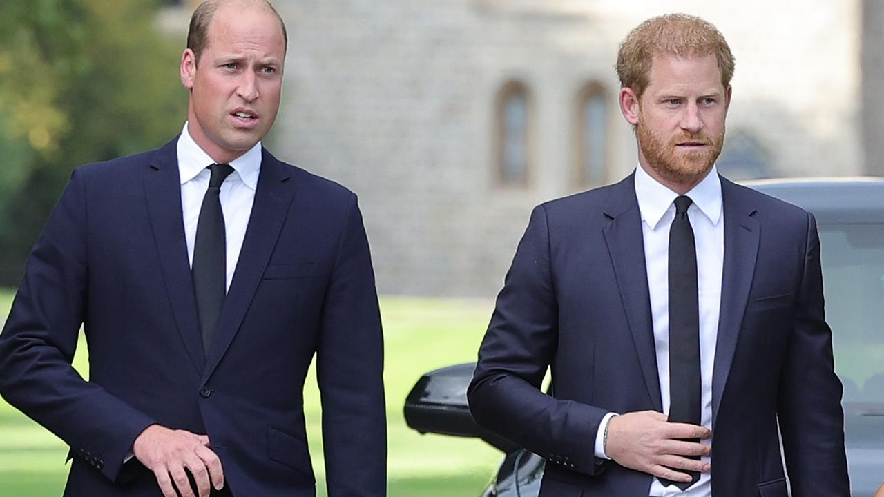 Prince Harry says he broke the pact with the future king not to hurl barbs at each other after a physical spat with William who had branded his then girlfriend Meghan “rude,” ”difficult” and “abrasive”. Picture: Chris Jackson