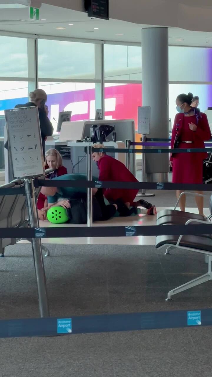 Man wrestled to ground at Brisbane Airport