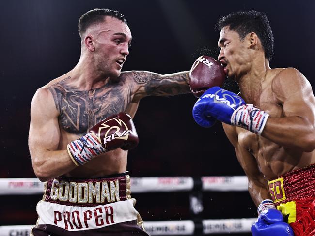 Sam Goodman beat Chainoi Worawut in July. Picture: No Limit Boxing