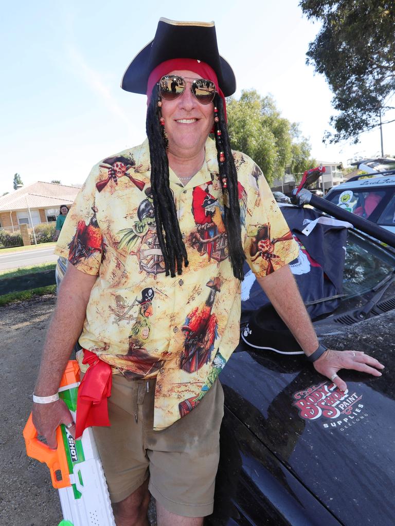 David Irvine as a pirate driving in the Black Pearl. Picture: Mark Wilson