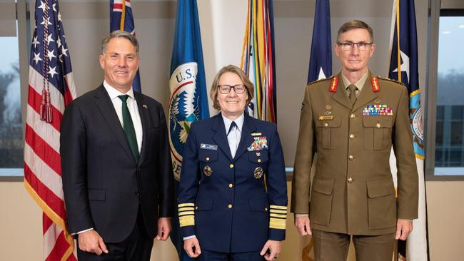 Defence Minister Richard Marles and CDF General Angus Campbell are currently in the United States for high level talks with counterparts including US Navy Admiral Linda Fagan. Picture: Defence Imagery