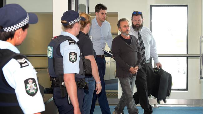 Guiseppe Romeo during his extradition from Adelaide