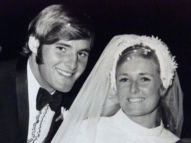 Chris and Lynette Dawson on their wedding day. Picture: Supplied