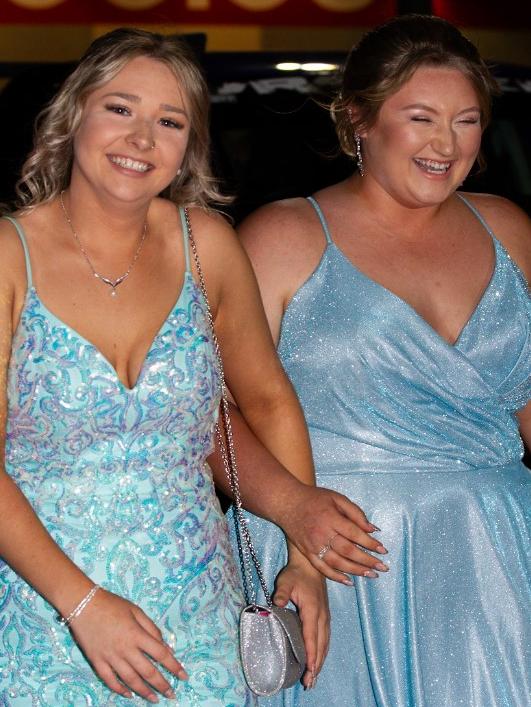 Chelsea Young and Georgia Emery at the 2023 Bundaberg State High School Formal.