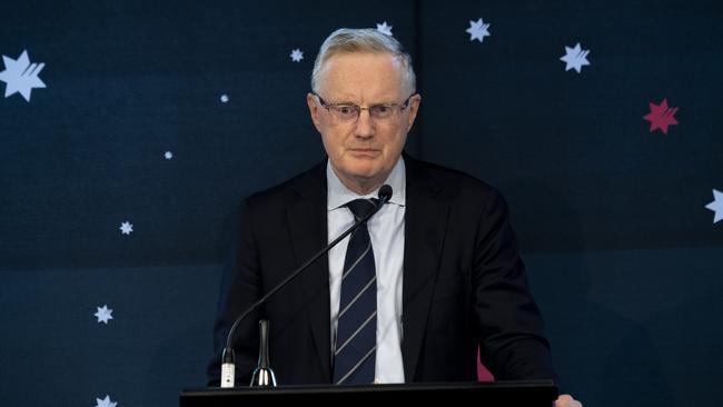 RBA governor Philip Lowe makes his address to the Anika Foundation this week. Picture: Monique Harmer