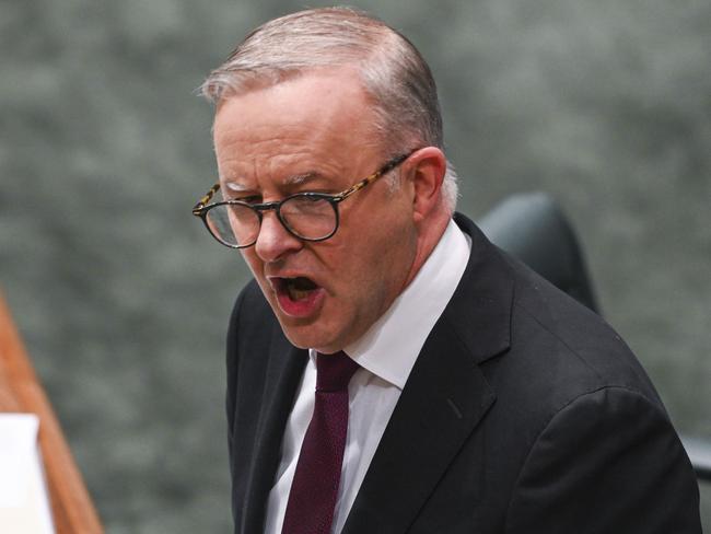 CANBERRA, AUSTRALIA - NewsWire Photos September 28, 2022: Prime Minister Anthony Albanese during Question Time at Parliament House in Canberra. Picture: NCA NewsWire / Martin Ollman