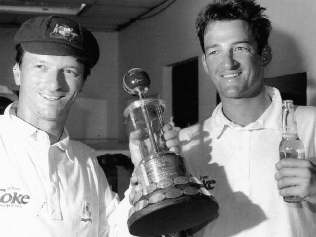 Steve and Mark Waugh combined for a double century partnership in the fourth Test.