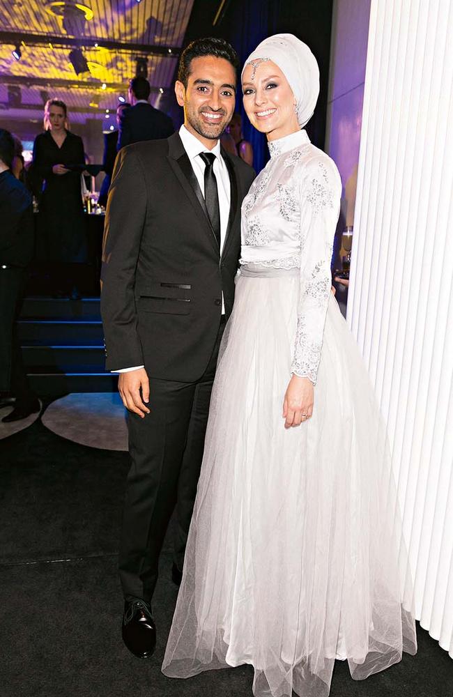 Waleed Aly and his beautiful wife Susan Carland at the GQ Men of the Year Awards.