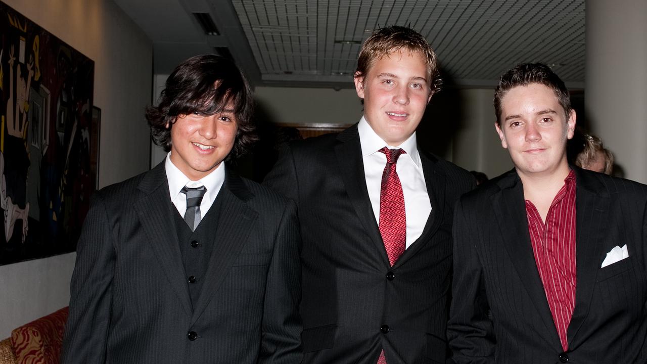 Kurt Griffiths, Ricky Mayan and Steven Fox at the 2009 Taminmin College formal at the Crown Hotel. Picture: NT NEWS