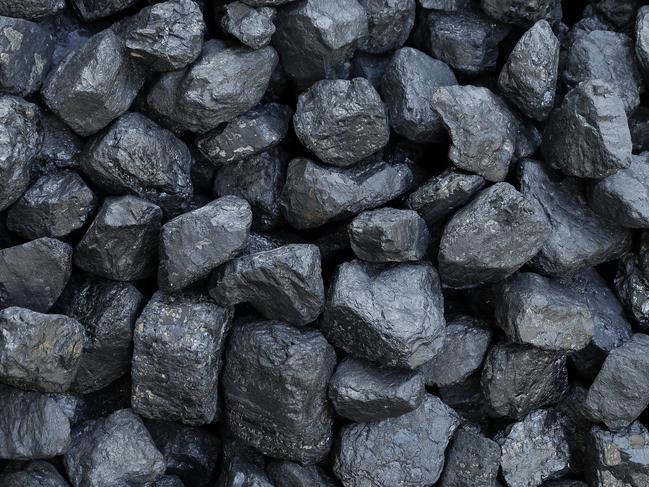 Close-up - heap of coal