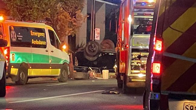 The father of three, was seriously injured in a ute rollover on Glen Osmond Rd in May, suffering spinal injuries. Picture: Dylan Hogarth