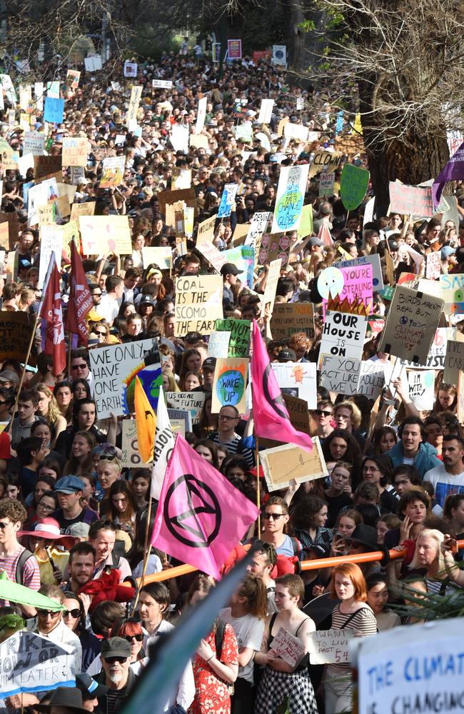 Organisers estimated 100,000 people attended the march. Picture: Jay Town