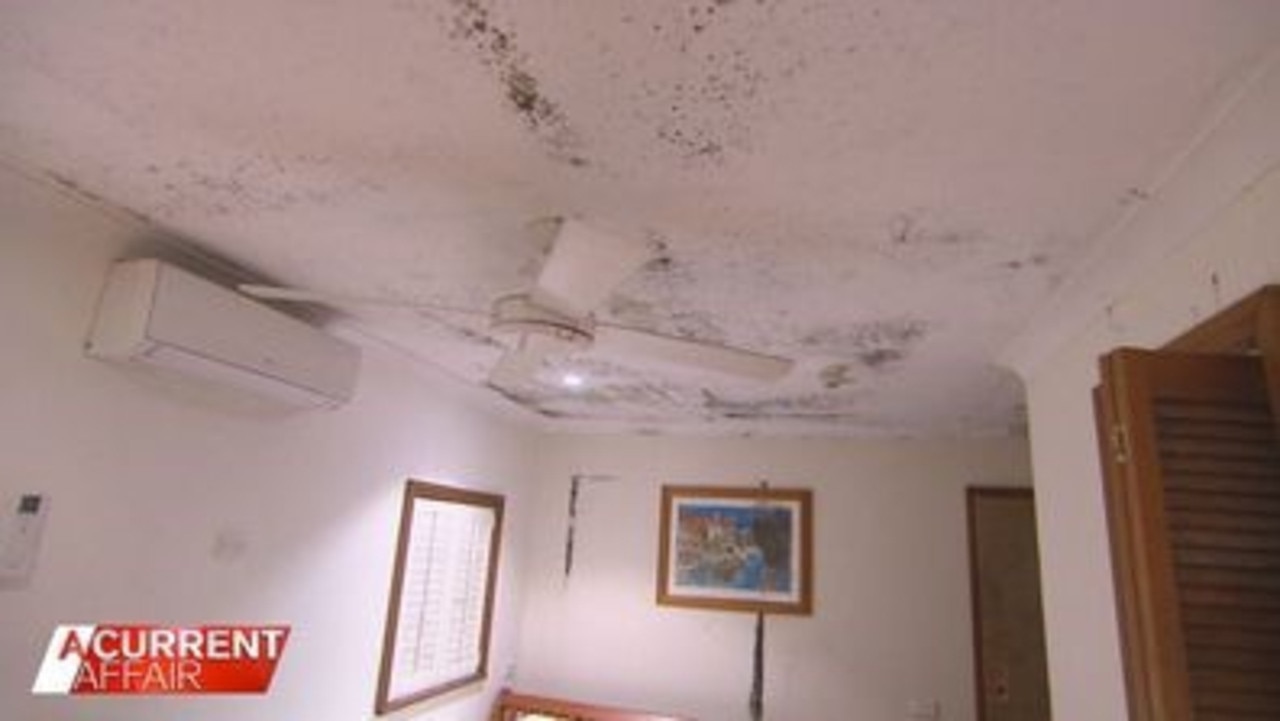 Rooms are available for $100 a night but the hotel is riddled with mould, according to holiday-makers. Picture: A Current Affair/Channel 9