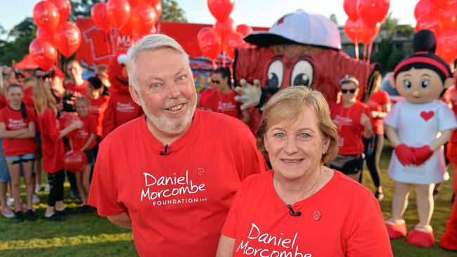 Bruce and Denise Morcombe at the 2016 Walk for Daniel. Picture: Patrick Woods