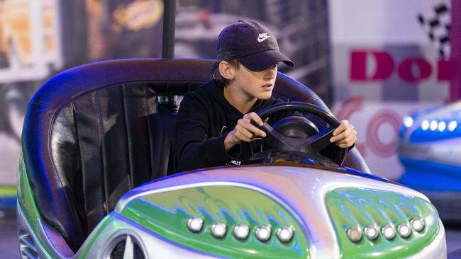 Harry Williams drives a dodgem car at the 2022 Toowoomba Royal Show, Saturday, March 26, 2022. Picture: Kevin Farmer