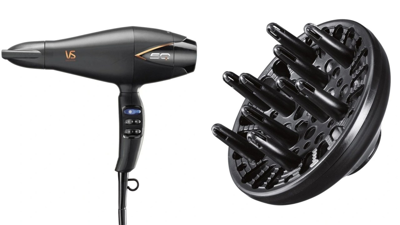 This VS Sassoon hair dryer could be the best lightweight hair dryer. Image: Myer