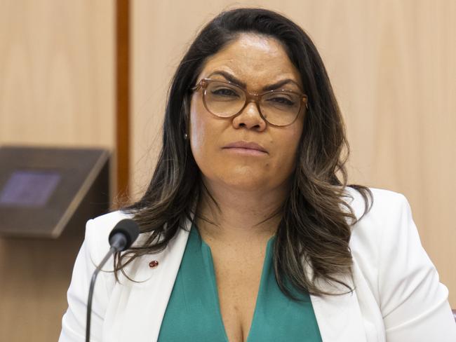 CANBERRA, AUSTRALIA, NewsWire Photos. FEBRUARY 12, 2024: Senator Jacinta Nampijinpa Price during the Environment & Communication Senate Estimates at Parliament House in Canberra. Picture: NCA NewsWire / Martin Ollman