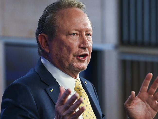 Andrew Forrest has dropped most of his green hydrogen schemes. Picture: NCA NewsWire / Martin Ollman