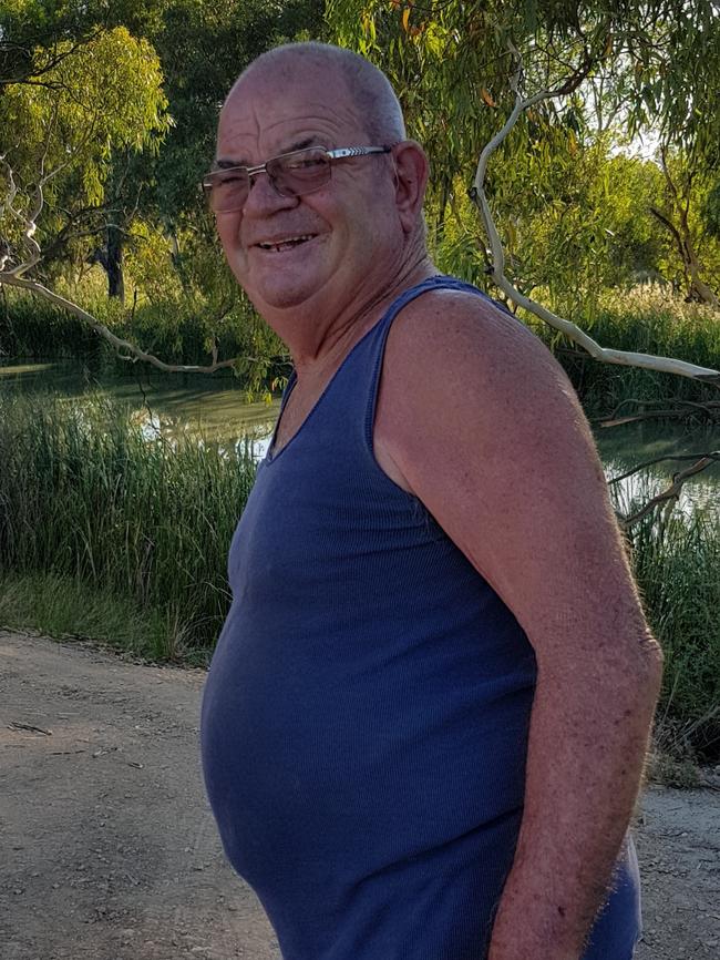 Riverland grandfather Malcolm 'Mal' Todd, 76, of Barmera, who died from coronavirus. At home in January 2019. pictures: Supplied by family