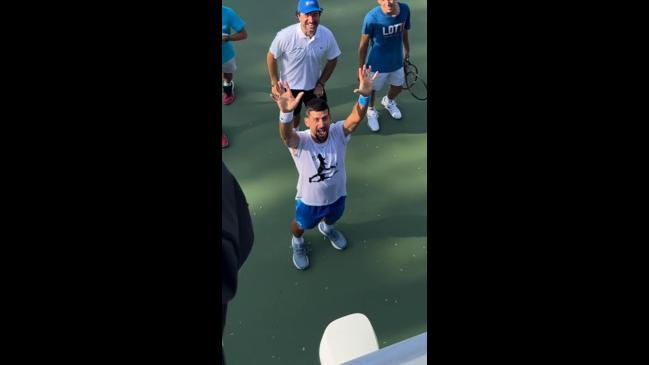 Novak's small gesture delights young tennis player
