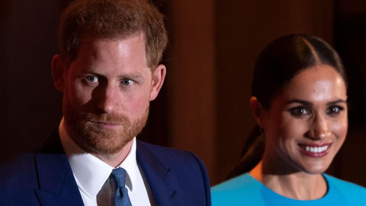 Meghan said “it didn’t have to be this way” as she left Buckingham Palace. Picture: AFP.