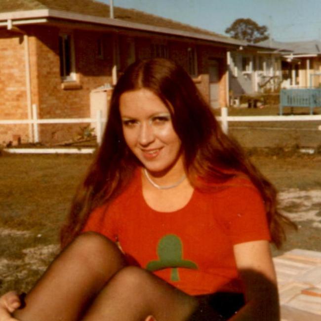 Lesley Mitchell when pregnant in 1971