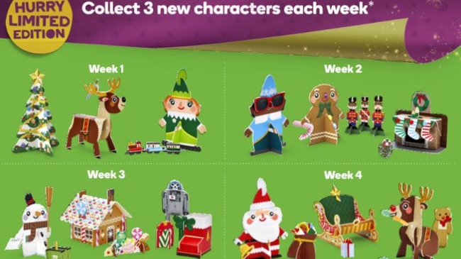 Woolworths is releasing a range of Christmas Pop-Outs. Picture: Supplied