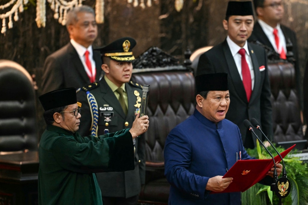 Ex-general Prabowo takes office as Indonesia president