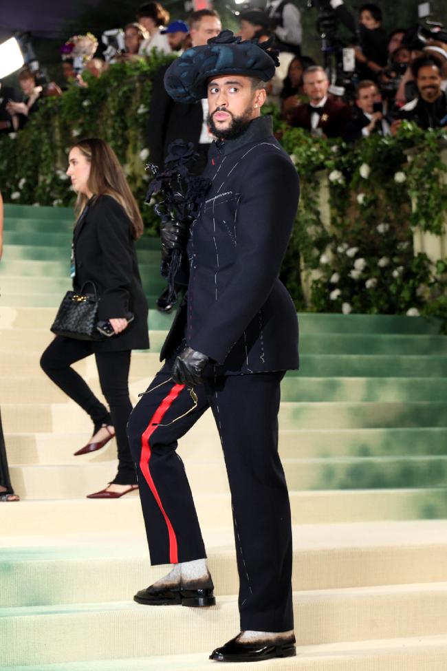 Bad Bunny wears Maison Margiela at the 2024 Met Gala. 